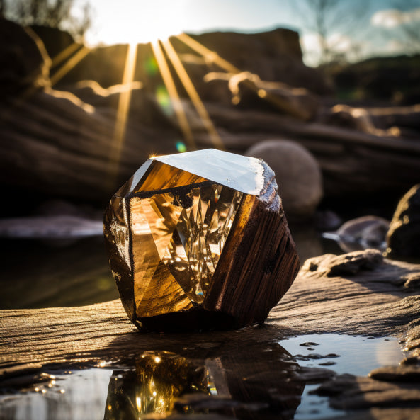 Unveiling Pyrite's Splendor: Discover the Allure of Peruvian Octahedral Crystals