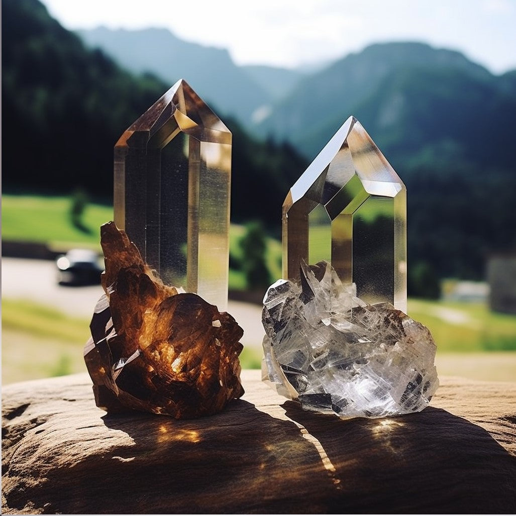 Comparison of Two Collector's Quartz Stones: Brazil vs. Switzerland! 💎