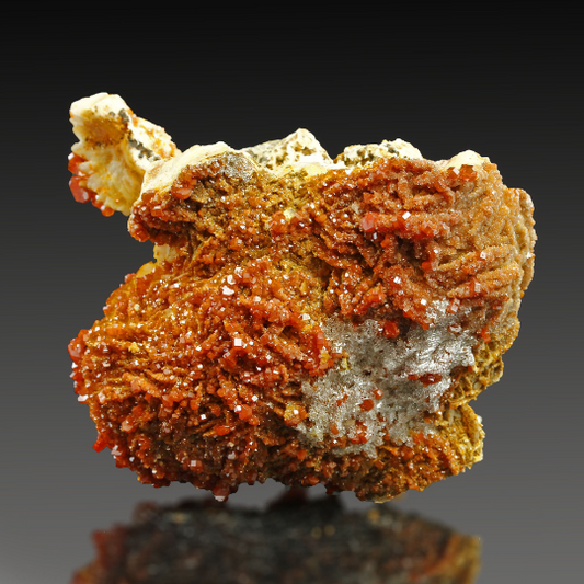 Perfect! VANADINITE on Baryte, Extraordinary Specimen, Morocco