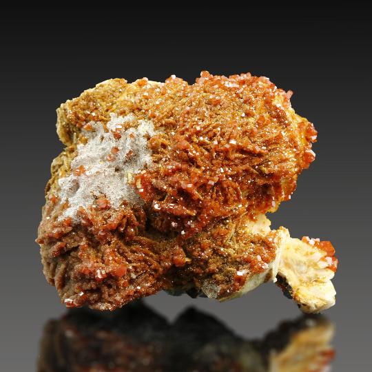 Perfect! VANADINITE on Baryte, Extraordinary Specimen, Morocco