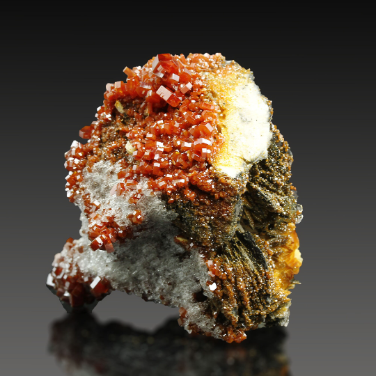 Perfect! VANADINITE on Baryte, Extraordinary Specimen, Morocco