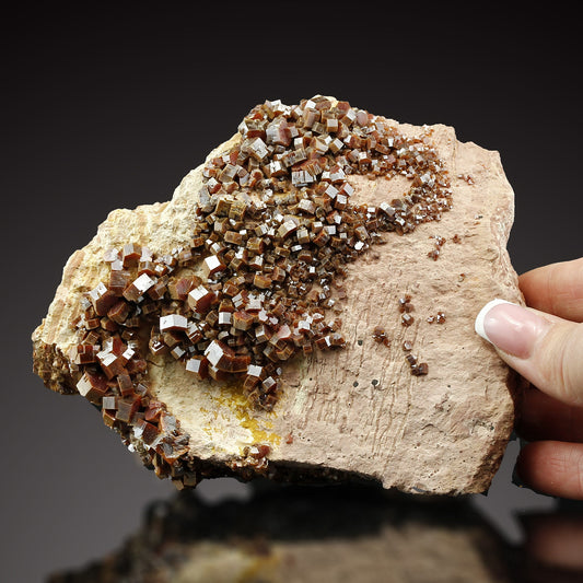 Perfect! VANADINITE on Baryte, Extraordinary Specimen, Morocco