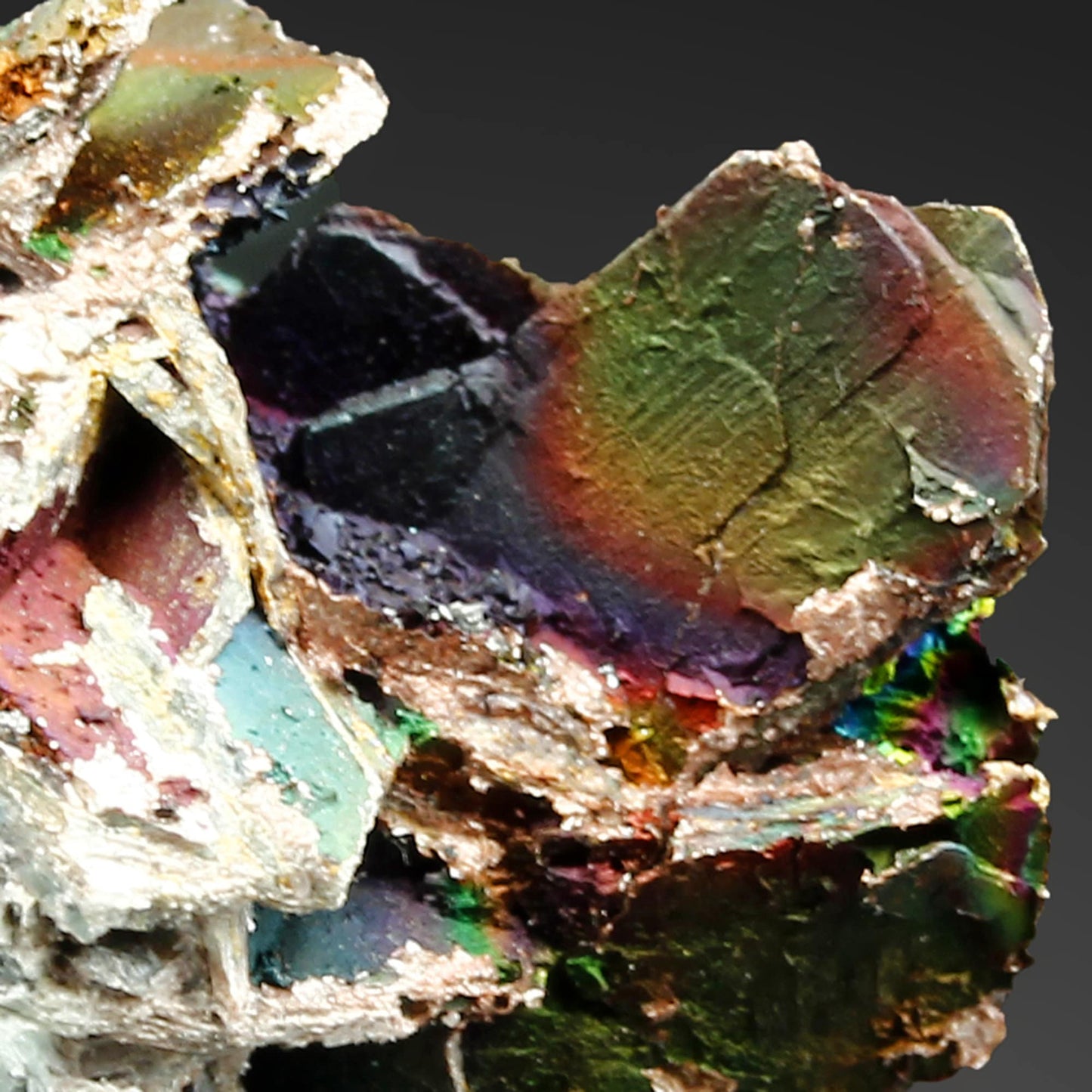 Skittles Pocket! Rainbow! HEMATITE var. TURGITE Graves Mountain Usa A-22